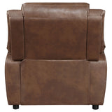 Ellington Upholstered Padded Arm Accent Chair Dark Brown - Tampa Furniture Outlet