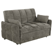 Tampa Furniture Outlet - Coaster - Cotswold Upholstered Convertible Sleeper Sofa Bed Dark Grey - 508308