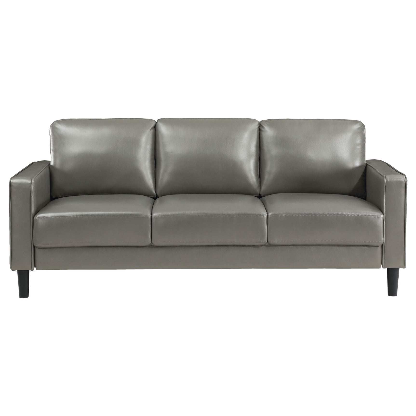 Ruth 3-piece Upholstered Track Arm Sofa Set Grey - Tampa Furniture Outlet