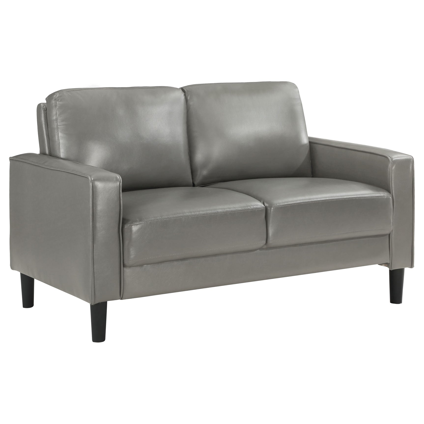 Ruth 3-piece Upholstered Track Arm Sofa Set Grey - Tampa Furniture Outlet