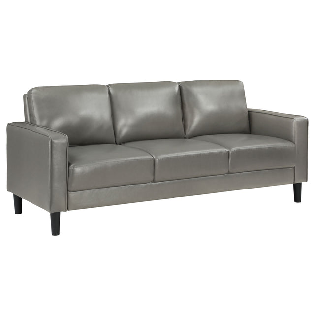 Tampa Furniture Outlet - Coaster - Ruth Upholstered Track Arm Sofa Grey - 508365
