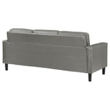 Ruth Upholstered Track Arm Sofa Grey - Tampa Furniture Outlet