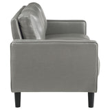Ruth Upholstered Track Arm Sofa Grey - Tampa Furniture Outlet
