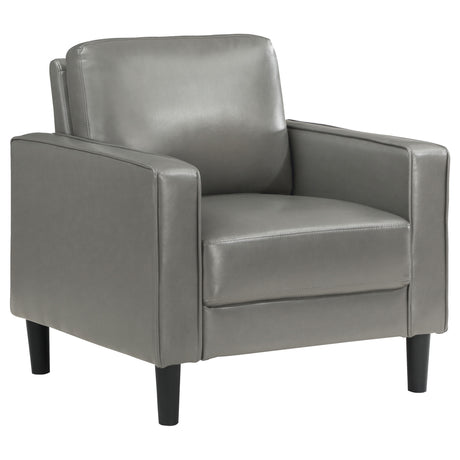 Tampa Furniture Outlet - Coaster - Ruth Upholstered Track Arm Accent Chair Grey - 508367