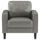 Ruth Upholstered Track Arm Accent Chair Grey - Tampa Furniture Outlet