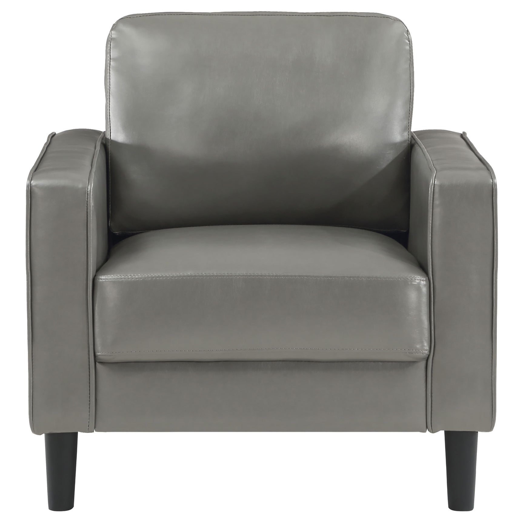 Ruth Upholstered Track Arm Accent Chair Grey - Tampa Furniture Outlet