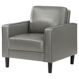 Ruth Upholstered Track Arm Accent Chair Grey - Tampa Furniture Outlet