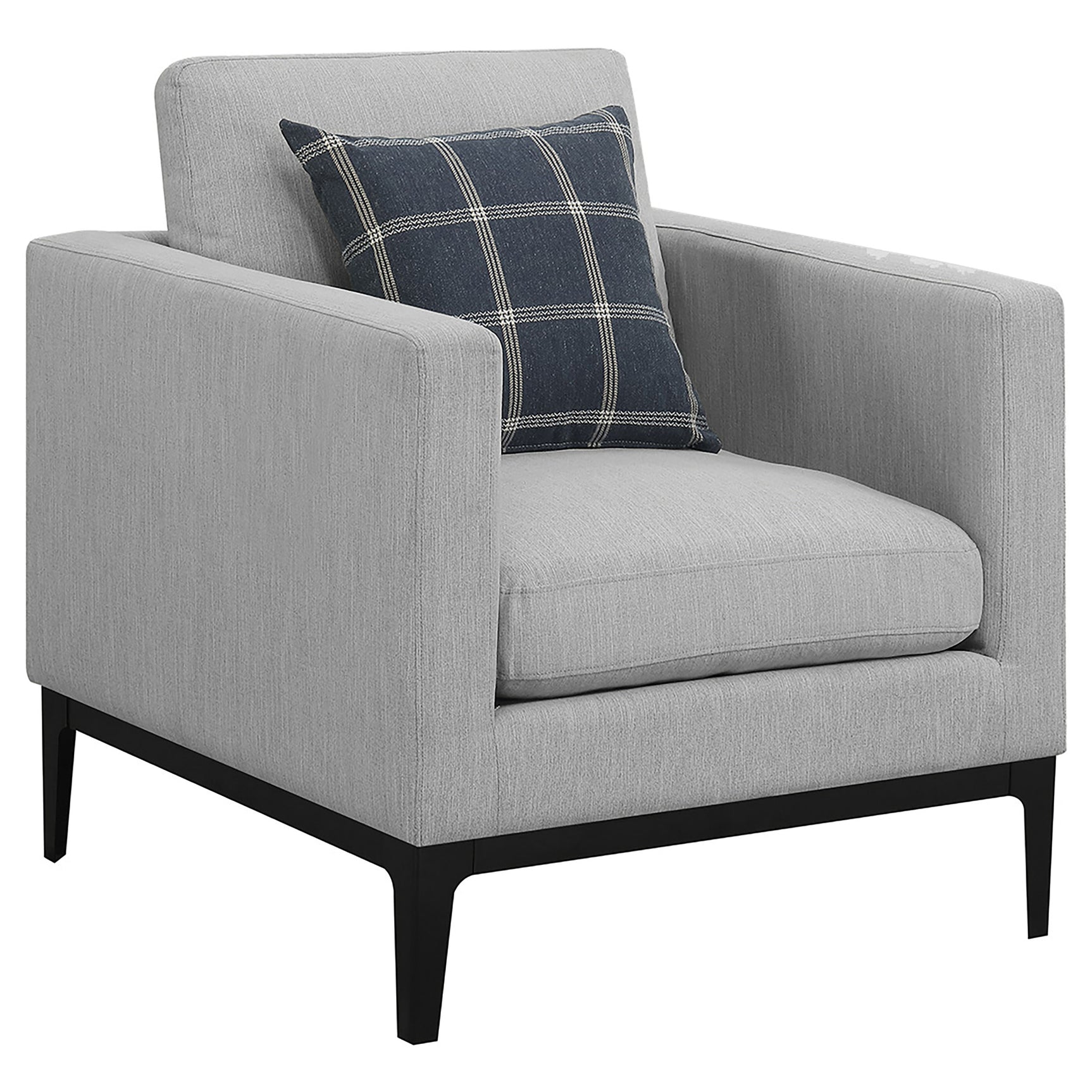 Apperson 3-piece Upholstered Track Arm Sofa Set Light Grey - Tampa Furniture Outlet