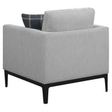 Apperson 3-piece Upholstered Track Arm Sofa Set Light Grey - Tampa Furniture Outlet