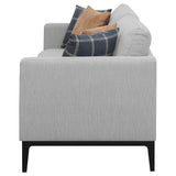 Apperson Upholstered Track Arm Sofa Light Grey - Tampa Furniture Outlet