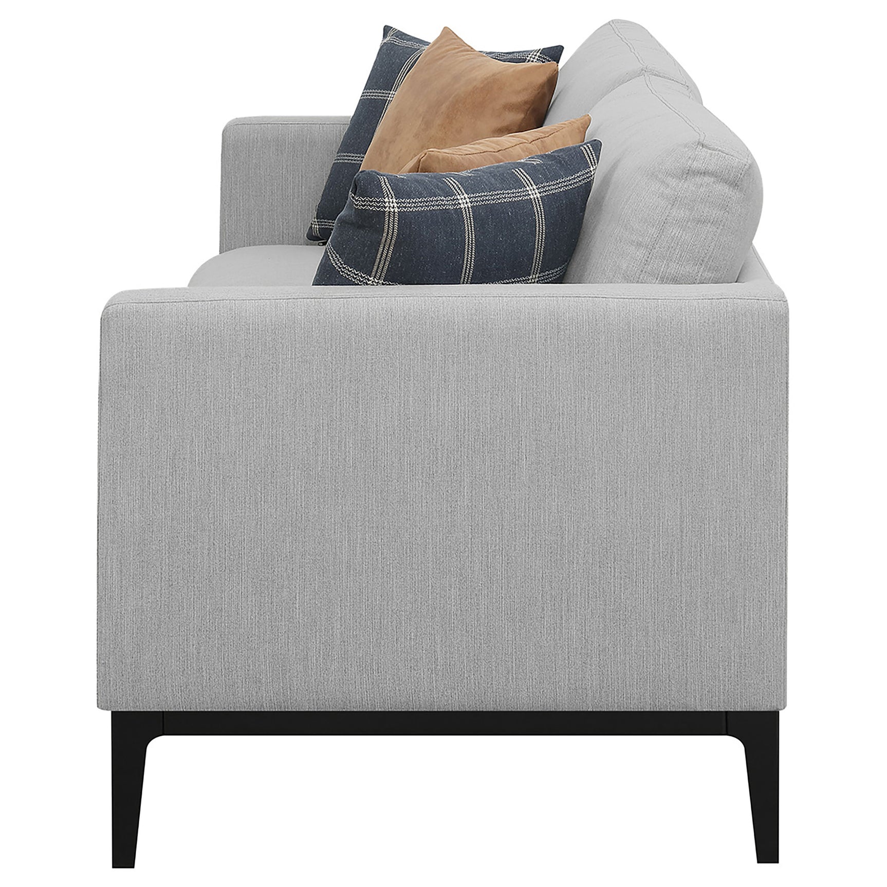Apperson Upholstered Track Arm Sofa Light Grey - Tampa Furniture Outlet