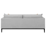 Apperson Upholstered Track Arm Sofa Light Grey - Tampa Furniture Outlet