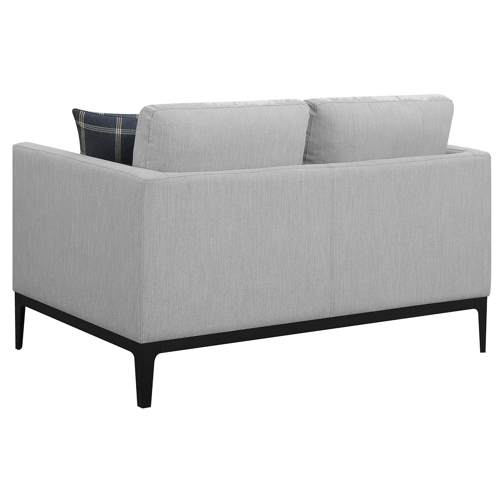 Apperson Upholstered Track Arm Loveseat Light Grey - Tampa Furniture Outlet