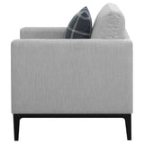 Apperson Upholstered Track Arm Accent Chair Light Grey - Tampa Furniture Outlet
