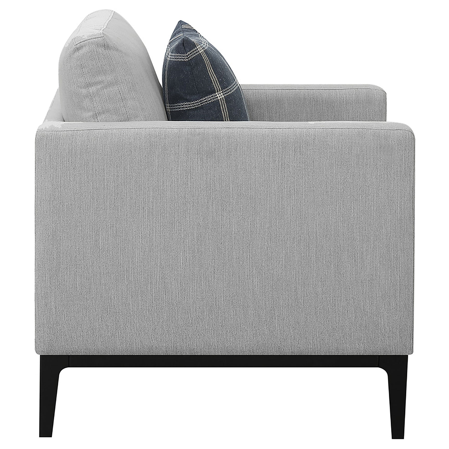 Apperson Upholstered Track Arm Accent Chair Light Grey - Tampa Furniture Outlet