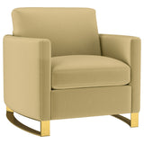 Corliss 3-piece Velvet Upholstered Sofa Set Camel - Tampa Furniture Outlet