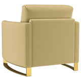 Corliss 3-piece Velvet Upholstered Sofa Set Camel - Tampa Furniture Outlet