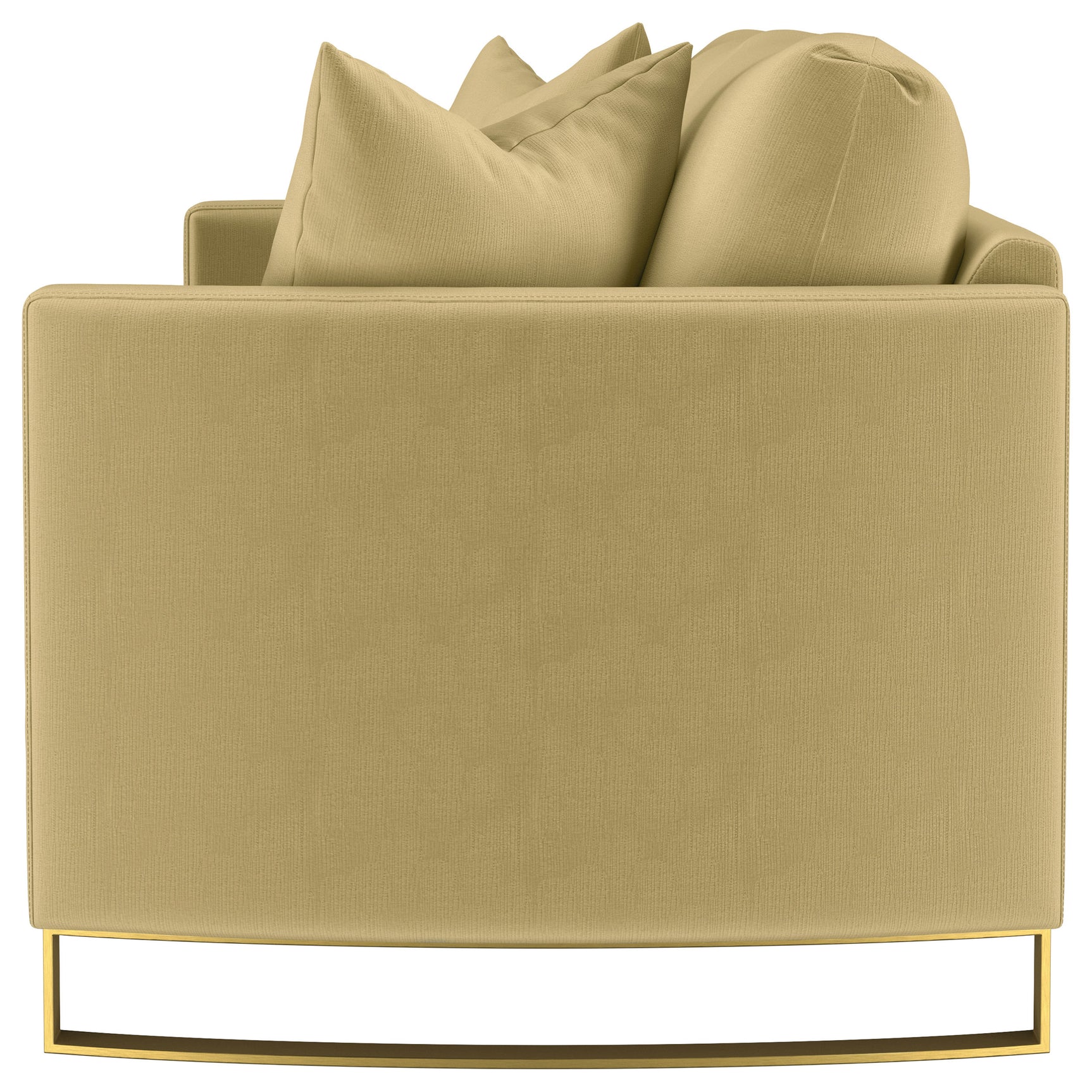 Corliss Upholstered Curved Track Arm Sofa Camel - Tampa Furniture Outlet