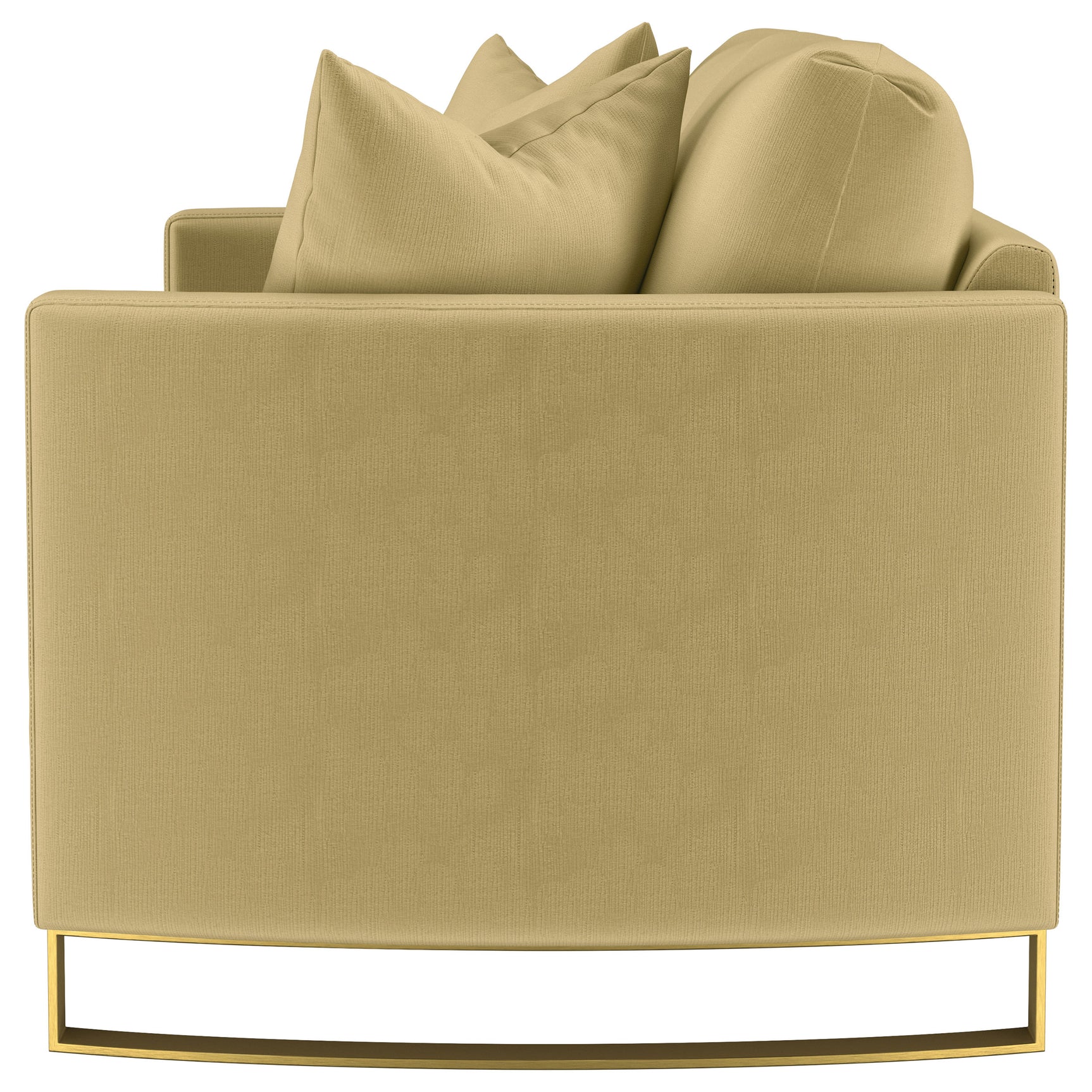 Corliss Upholstered Curved Track Arm Loveseat Camel - Tampa Furniture Outlet