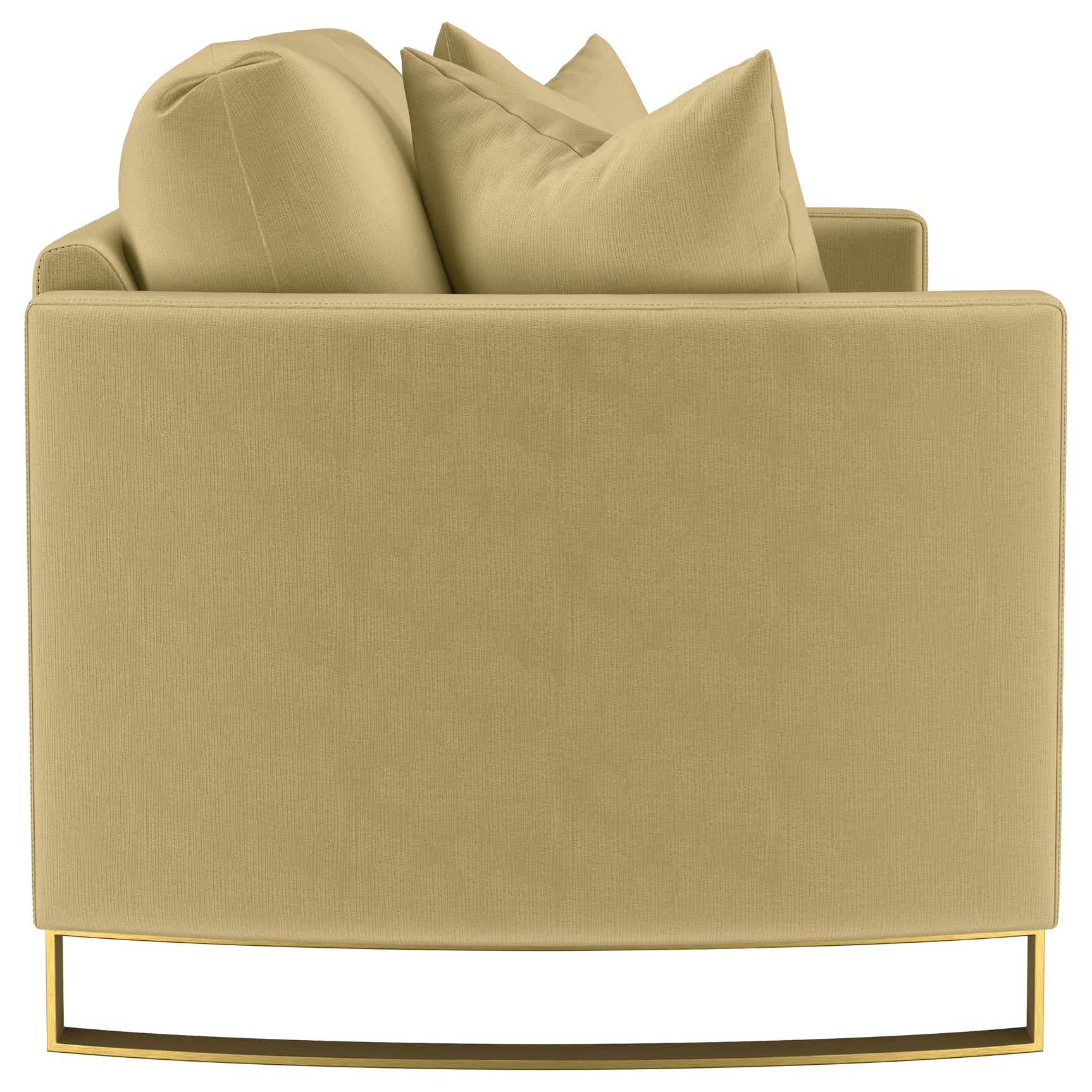 Corliss Upholstered Curved Track Arm Loveseat Camel - Tampa Furniture Outlet