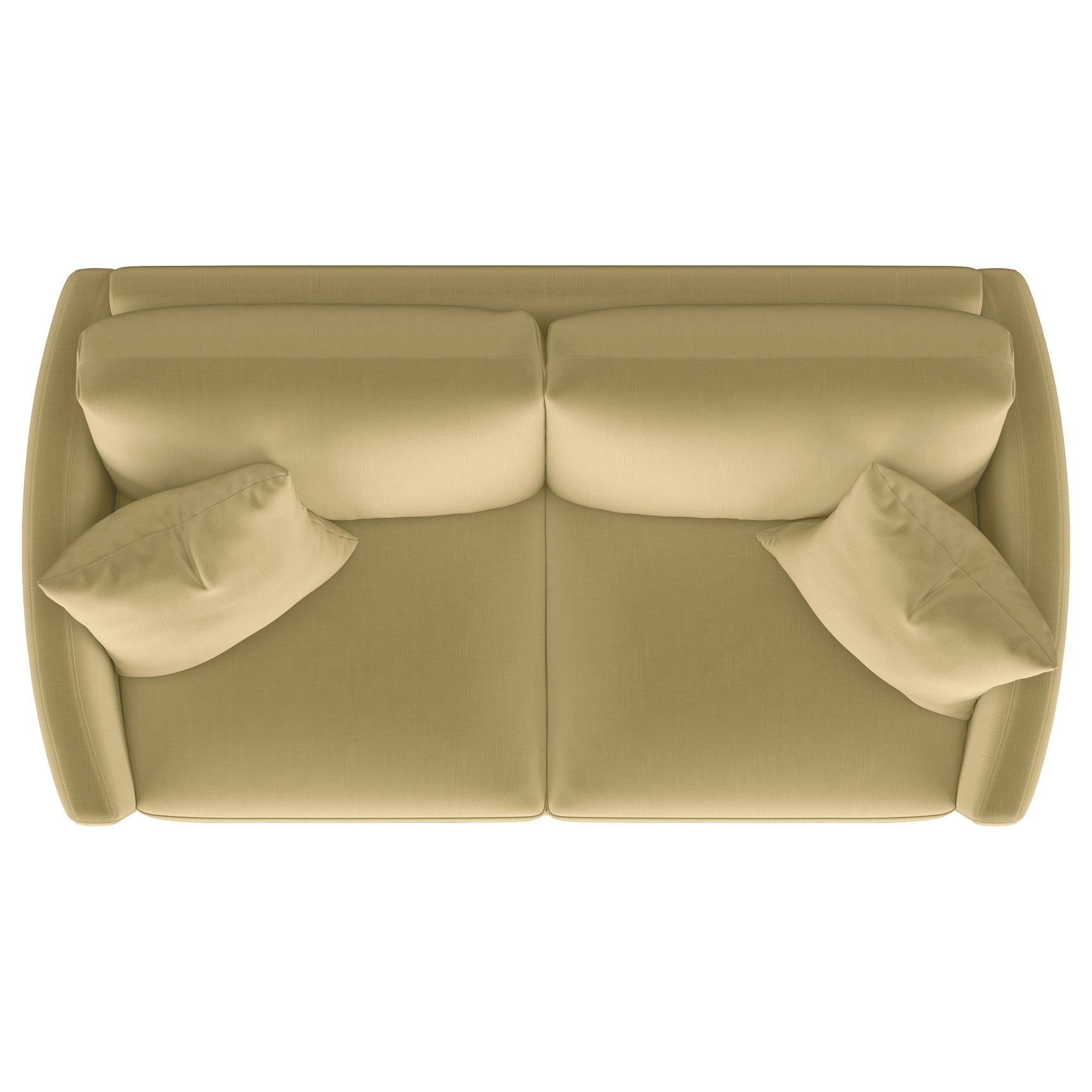 Corliss Upholstered Curved Track Arm Loveseat Camel - Tampa Furniture Outlet