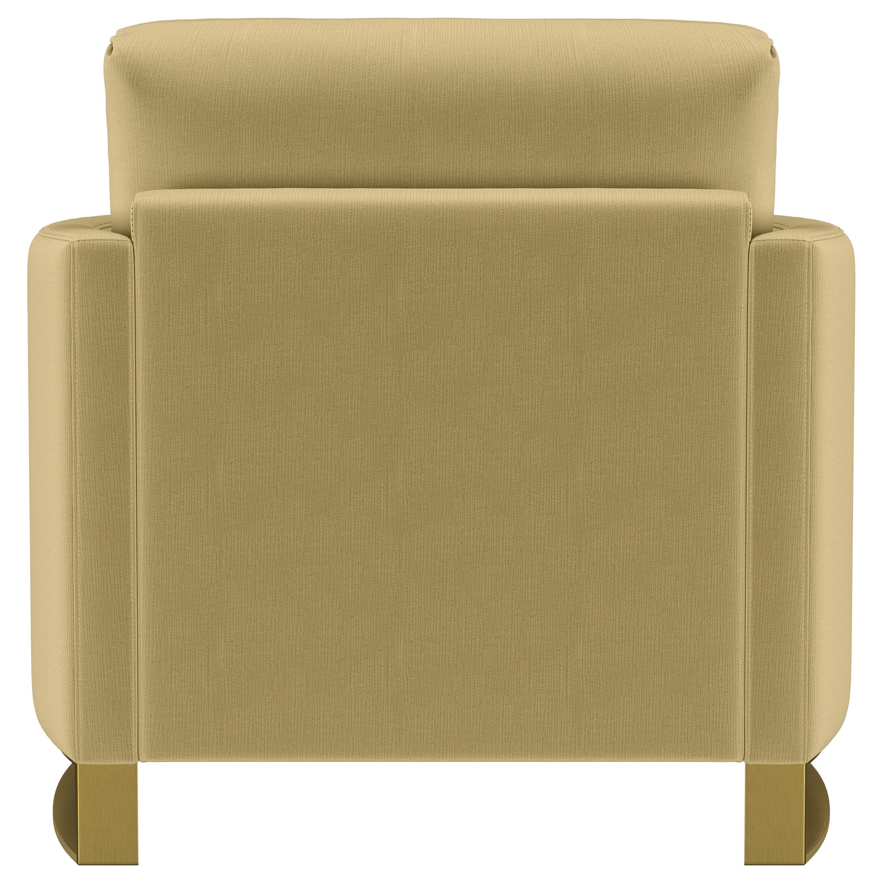 Corliss Upholstered Curved Track Arm Chair Camel - Tampa Furniture Outlet