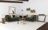 Tampa Furniture Outlet - Coaster - Jade 2-piece Chenille Upholstered Sofa Set Green - 509131-S2