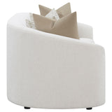 Rainn 2-piece Boucle Upholstered Sloped Arm Sofa Set Latte - Tampa Furniture Outlet