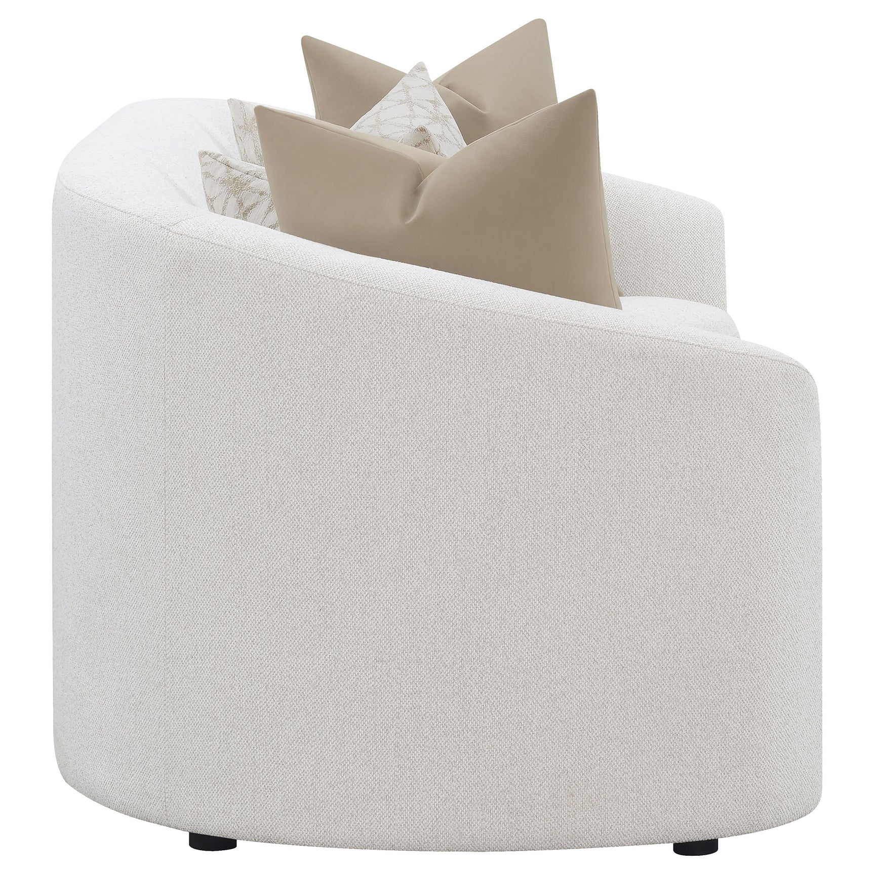 Rainn 2-piece Boucle Upholstered Sloped Arm Sofa Set Latte - Tampa Furniture Outlet
