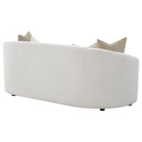 Rainn Boucle Upholstered Sloped Arm Sofa Latte - Tampa Furniture Outlet
