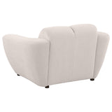 Destino 3-piece Chenille Splayed Arm Sofa Set Greige