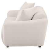 Destino Chenille Upholstered Splayed Arm Loveseat Greige