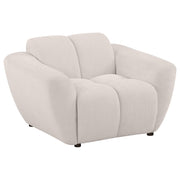 Tampa Furniture Outlet - Coaster - Destino Chenille Upholstered Splayed Arm Accent Chair Greige - 509303