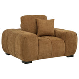 Tampa Furniture Outlet - Coaster - Octavia Upholstered Track Arm Accent Chair Amber - 509343