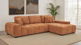 Tampa Furniture Outlet - Coaster - Octavia Upholstered Sectional Chaise Sofa Orange - 509350