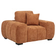 Tampa Furniture Outlet - Coaster - Octavia Upholstered Track Arm Accent Chair Orange - 509353
