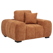Tampa Furniture Outlet - Coaster - Octavia Upholstered Track Arm Accent Chair Orange - 509353