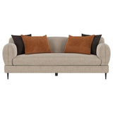 Jade 2-piece Chenille Upholstered Sofa Set Latte - Tampa Furniture Outlet
