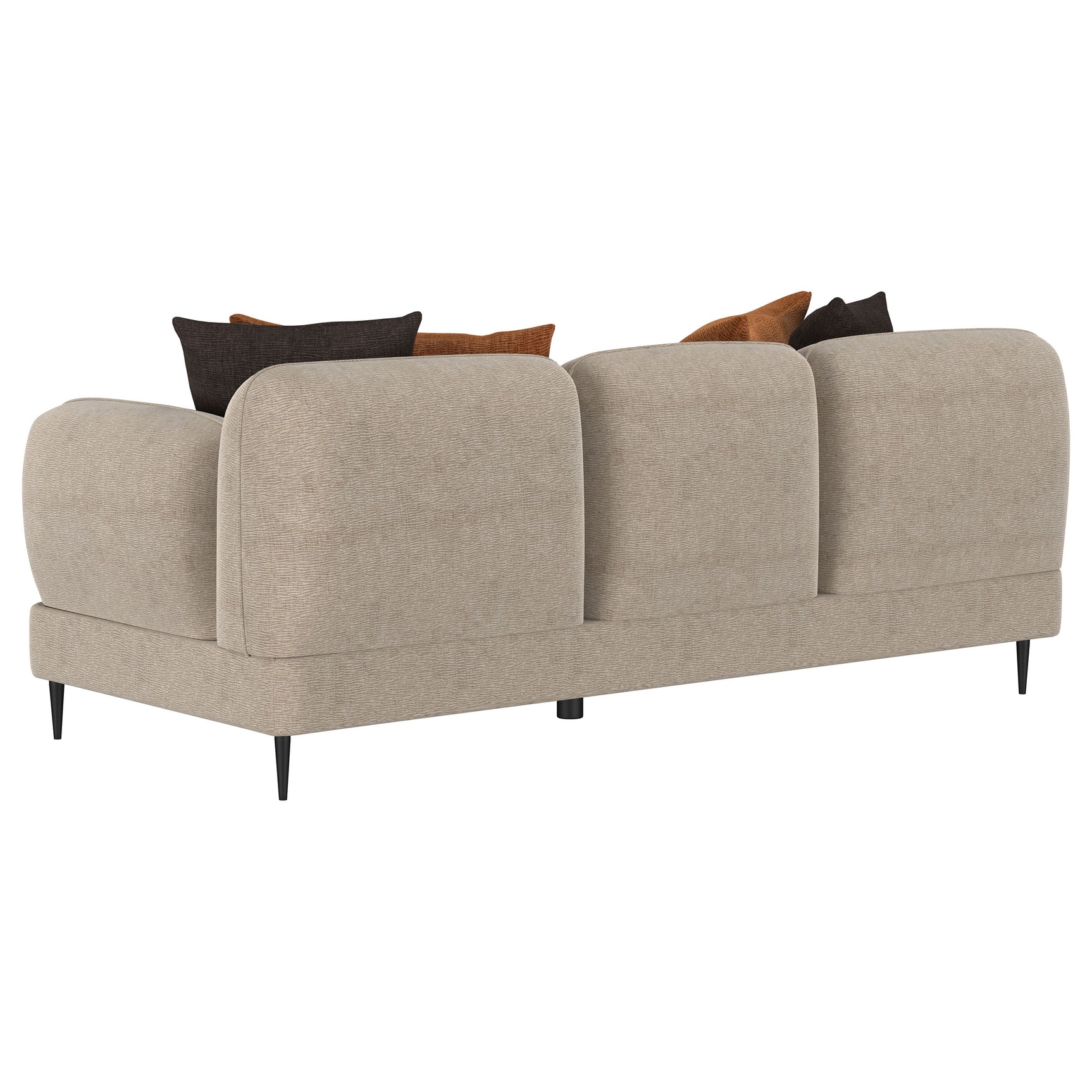 Jade 2-piece Chenille Upholstered Sofa Set Latte - Tampa Furniture Outlet
