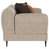 Jade 2-piece Chenille Upholstered Sofa Set Latte - Tampa Furniture Outlet