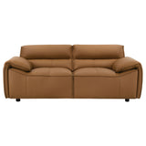 Buxton 2-piece Leather Upholstered Sofa Set Orange