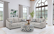 Tampa Furniture Outlet - Coaster - Tomkins 2-piece Boucle Upholstered Sofa Set Light Grey - 509671-S2