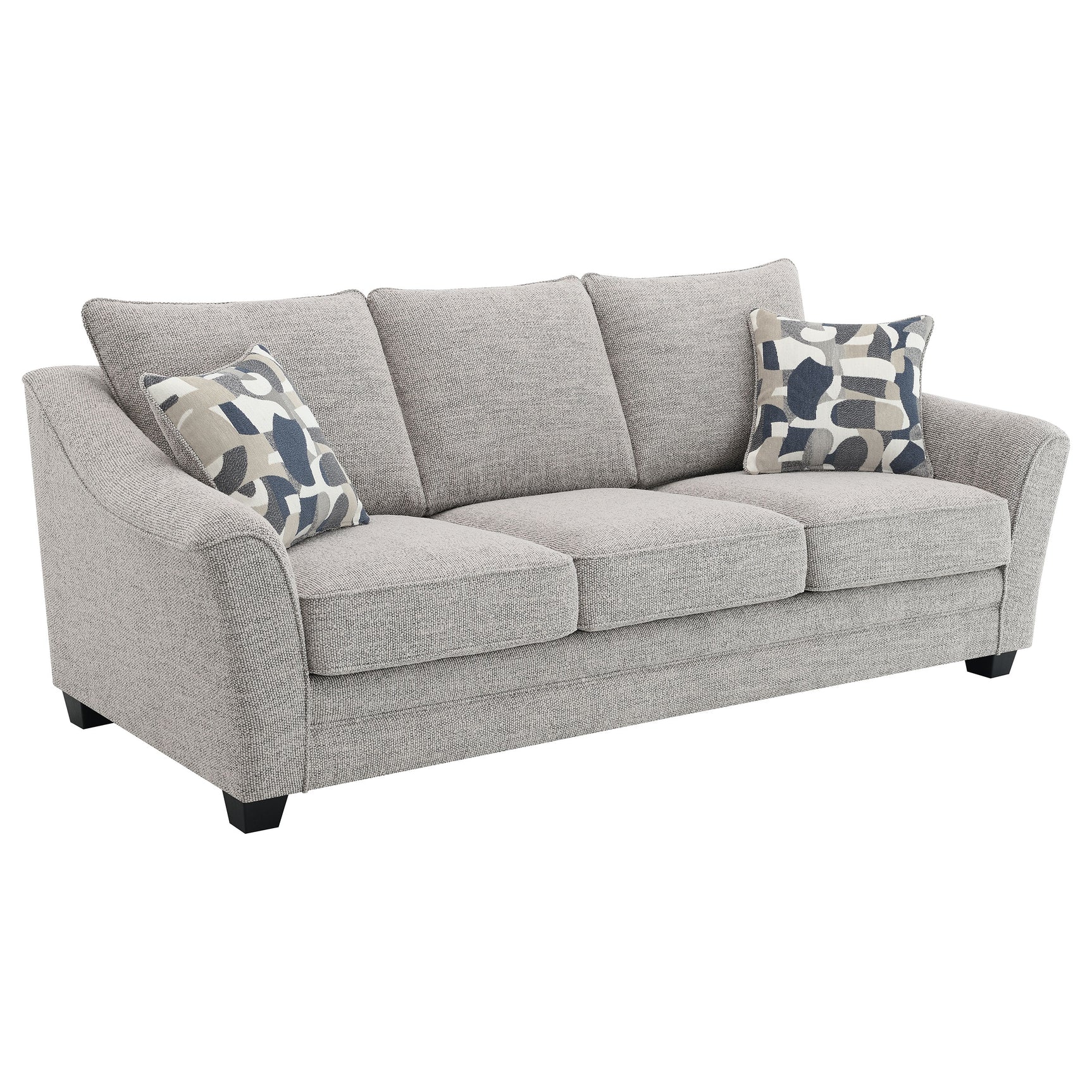 Tomkins 2-piece Boucle Upholstered Sofa Set Light Grey - Tampa Furniture Outlet