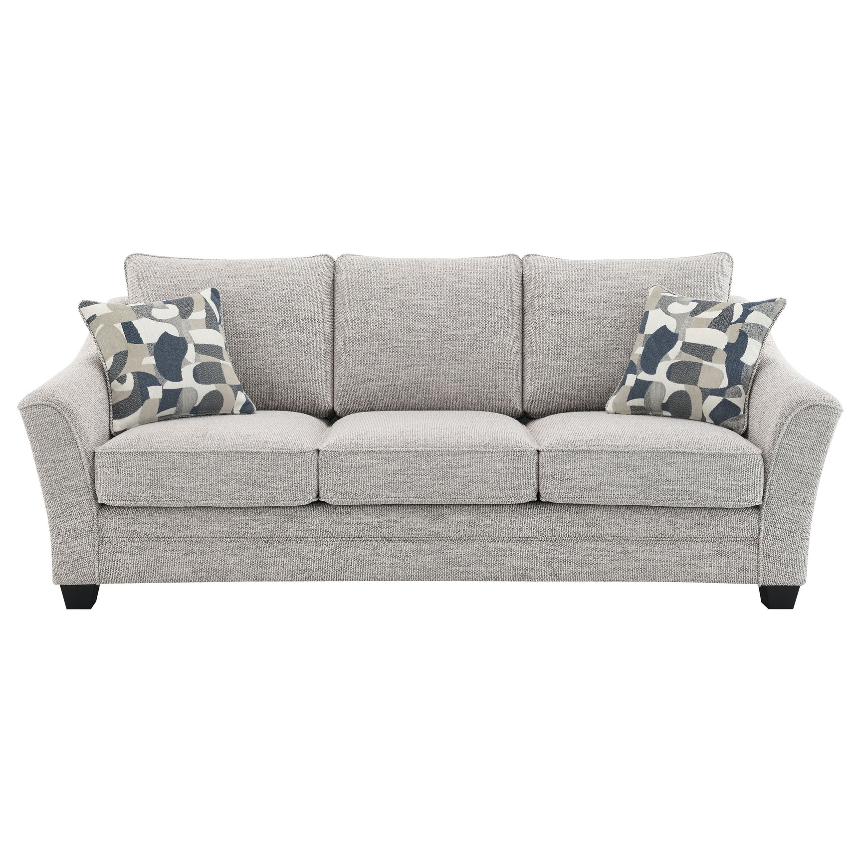 Tomkins 2-piece Boucle Upholstered Sofa Set Light Grey - Tampa Furniture Outlet