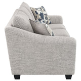 Tomkins 2-piece Boucle Upholstered Sofa Set Light Grey - Tampa Furniture Outlet