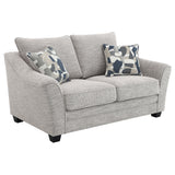 Tomkins 2-piece Boucle Upholstered Sofa Set Light Grey - Tampa Furniture Outlet