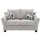 Tomkins 2-piece Boucle Upholstered Sofa Set Light Grey - Tampa Furniture Outlet
