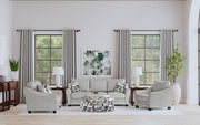 Tampa Furniture Outlet - Coaster - Tomkins 3-piece Boucle Upholstered Sofa Set Light Grey - 509671-S3