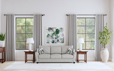 Tomkins Boucle Upholstered Sofa Light Grey - Tampa Furniture Outlet