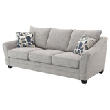 Tomkins Boucle Upholstered Sofa Light Grey - Tampa Furniture Outlet